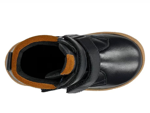 Buty dziecięce zimowe Bartek 8800556 chłopięce ocieplane wełną skórzane