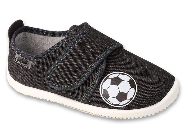 Kapcie dziecięce barefoot  Befado 902X042 chłopiece do przedszkola rzep
