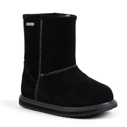 Śniegowce damskie czarne Emu Australia Brumby ocieplane wełną z membraną
