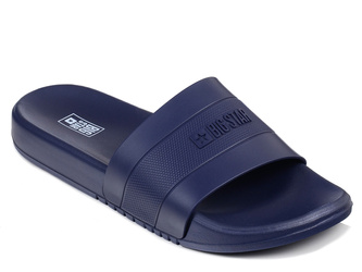 Klapki męskie granatowe Big Star RR174A047 basenowe plażowe wsuwane