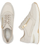 Sneakersy damskie beżowe Rieker N9301-60 półbuty skórzane na zamek