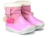 Trzewiki dziecięce dziewczęce różowe ocieplane 1Z20038 Wojtyłko na suwak