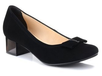 CZÓŁENKA BIOECO 5863 CZARNE SKÓRA ZAMSZOWA