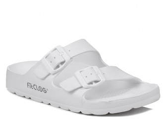 Klapki damskie piankowe lekkie obuwie medyczne białe FitClog Like