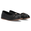 Baleriny damskie Filippo DP6856/26 baletki skórzane płaskie czarne