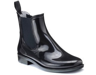 Kalosze sztyblety damskie czarne gumowe krótkie Lemigo Totie