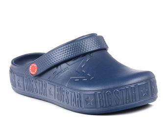 Klapki damskie piankowe ogrodowe chodaki granat Big Star II275002
