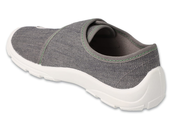 Kapcie dziecięce Befado 974Y585 trampki chłopięce na rzep szare wygodne