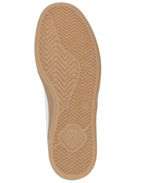 Buty damskie Rieker W2200-80 białe skórzane sneakersy półbuty sportowe