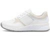 Buty sportowe Rieker N6502-80 sneakersy damskie skórzane białe 
