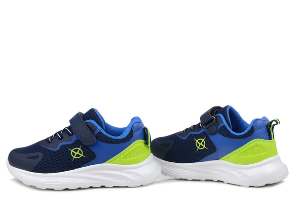 Buty dziecięce sportowe Axim 26121 na rzepy lekkie skórzana wkładka