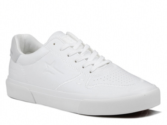 Buty męskie sportowe całe białe Big Star RR174332 sneakersy sznurowane