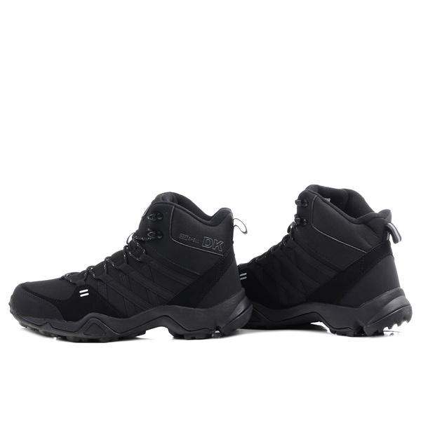 Buty męskie trekkingowe czarne DK VB17782 softshell wysokie za kostkę