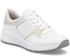Buty sportowe Rieker N6502-80 sneakersy damskie skórzane białe 