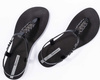 Sandały japonki damskie płaskie czarne Ipanema 83692-BD624 na lato