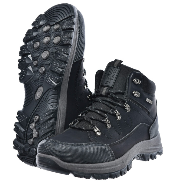 Buty męskie sportowe zimowe czarne Big Star SS174048 za kostkę