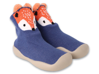 Kapcie dziecięce niemowlęce granatowe Befado 002P076 domowe niechodki