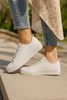 Trampki damskie białe Big Star NN274847 sneakersy ekoskóra platforma