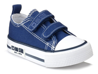 Trampki buty dziecięce Big Star KK374081 na rzepy granatowe