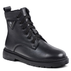 Buty damskie botki ocieplane skórzane T.Sokolski Z25-414 czarne jesienne