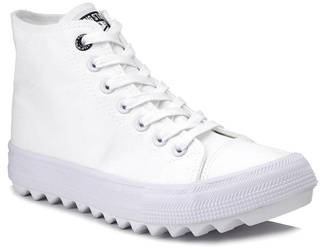 Trampki damskie BIG STAR FF274241 białe wysokie