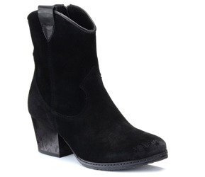 BOTKI SIMEN 2087A CZARNE SKÓRA ZAMSZOWA