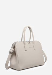 Torebka damska beżowa kuferek do ręki ekoskóra Luigisanto K8122