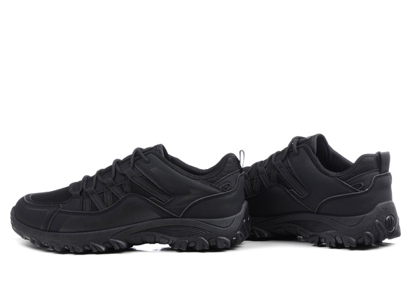 Buty męskie sportowe lekkie Big Star SS174277 sznurowane całe czarne