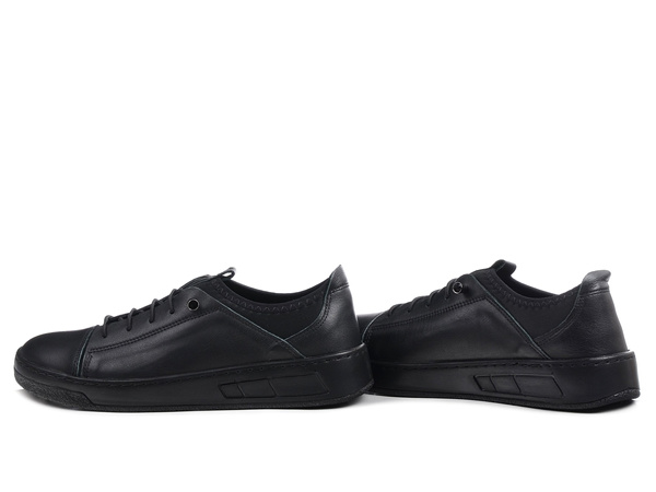 Półbuty damskie skórzane czarne Sokolski W26-151 wsuwane lekkie wygodne