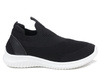 Buty dziecięce sportowe czarne Axim 24454 wsuwane tekstylne elastyczne 