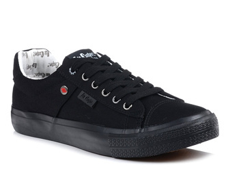 Buty męskie czarne trampki niskie na grubej podeszwie Lee Cooper 0897M