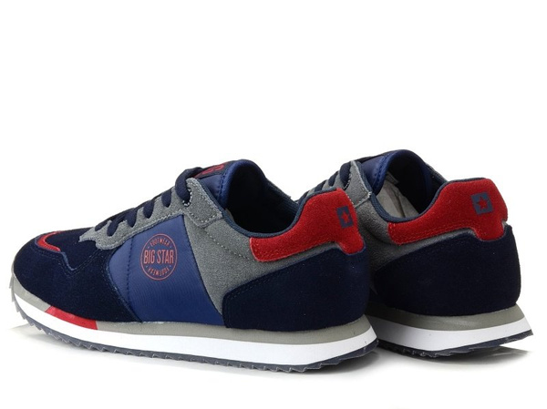 Buty sportowe dziecięce BIG STAR GG274A055 granatowo szare wygodne