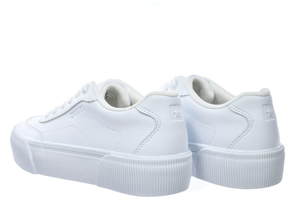 Sneakersy damskie całe białe Big Star RR274303 sportowe na platformie