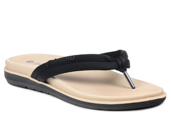 Klapki japonki damskie czarne Inblu SF-04 na lato wygodne lekkie miękkie