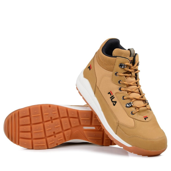 Buty sportowe Fila Alpha męskie zimowe wysokie camel	