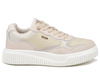 Buty damskie sportowe sneakersy skórzane na platformie Evento 8240