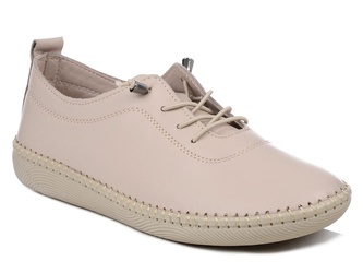 Półbuty damskie  beżowe skórzane sportowe  wygodne T.Sokolski OG 2023