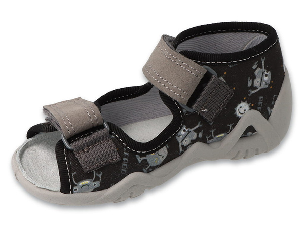 Kapcie dziecięce Befado 350P054 sandałki chłopięce skórzana wkładka