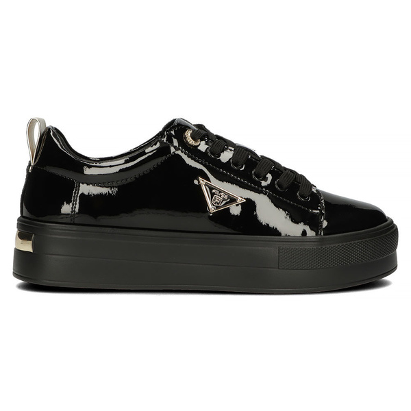 Buty sneakersy damskie skórzane na platformie Filippo 3533/23 czarne