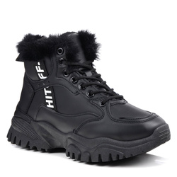 Sneakersy damskie News 9121 buty sportowe zimowe ocieplane wysokie