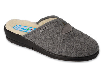 Kapcie damskie ciepłe wełniane zakryte pantofle domowe Dr Orto 937D634