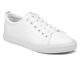 Białe trampki BIG STAR ekoskóra damskie klasyczne niskie RR274001