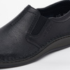 Półbuty męskie czarne Rieker 05264 szerokie skórzane wsuwane wygodne