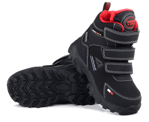 Buty dziecięce chłopięce zimowe American Club 90/22 śniegowce ocieplane