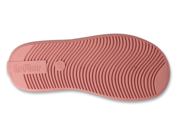 Kapcie dziecięce barefoot Befado 902X057 dziewczęce do przedszkola szare