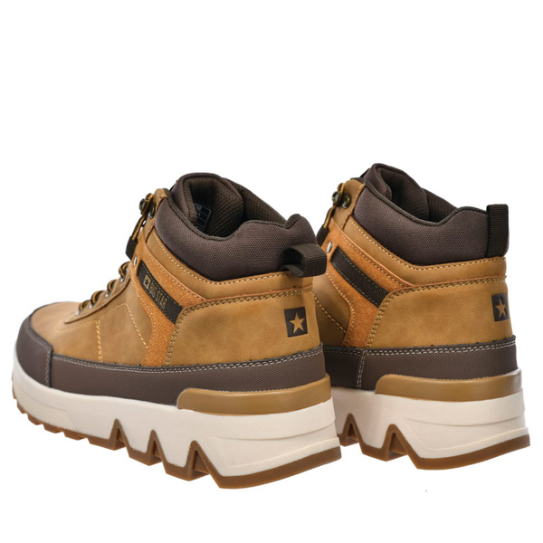 Buty męskie zimowe sportowe wysokie Big Star SS174251 brązowe za kostkę