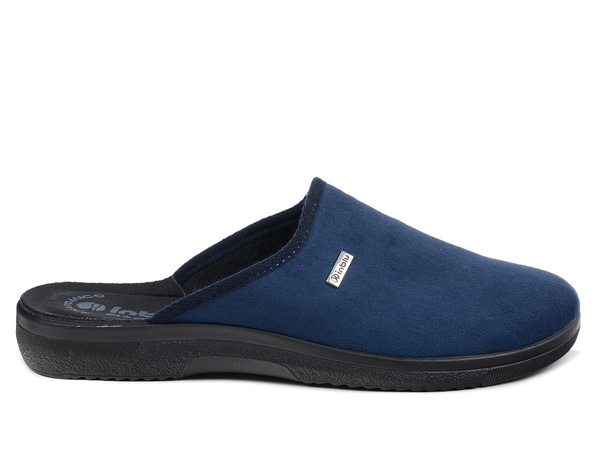 Kapcie męskie Inblu DG-75 granat pantofle domowe wsuwane zakryte palce