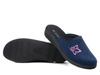  Kapcie damskie pantofle domowe zakryte Inblu CU-2D granatowe z haftem
