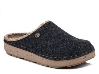 Ciepłe kapcie damskie filcowe domowe zakryte Inblu ED-31 szare