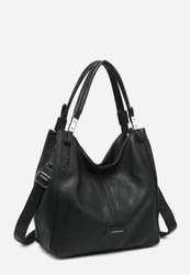 Torebka damska czarna miejska do ręki ina ramię  Luigisanto 240427